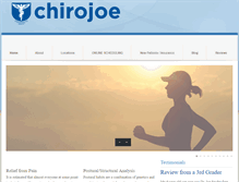 Tablet Screenshot of chirojoe.com